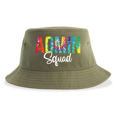 Admin Squad School Admin Assistant Principal Administrator Cool Gift Sustainable Bucket Hat