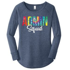 Admin Squad School Admin Assistant Principal Administrator Cool Gift Women's Perfect Tri Tunic Long Sleeve Shirt