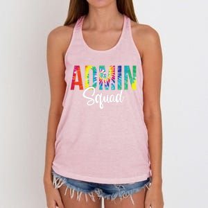 Admin Squad School Admin Assistant Principal Administrator Cool Gift Women's Knotted Racerback Tank