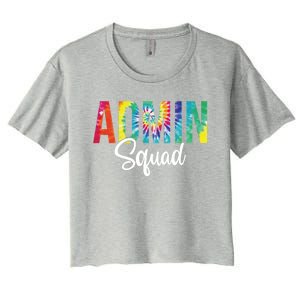 Admin Squad School Admin Assistant Principal Administrator Cool Gift Women's Crop Top Tee