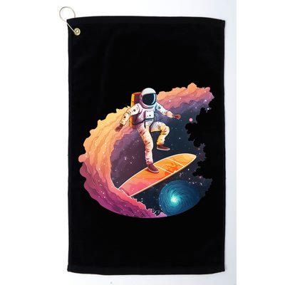 Astronaut Surfing Space Surfer Golf Towel