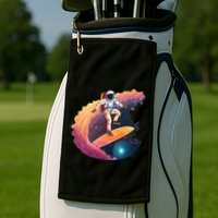 Astronaut Surfing Space Surfer Golf Towel