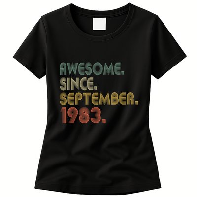 Awesome Since September 1983 40th Birthday Gifts 40 Year Old Womens T-Shirt