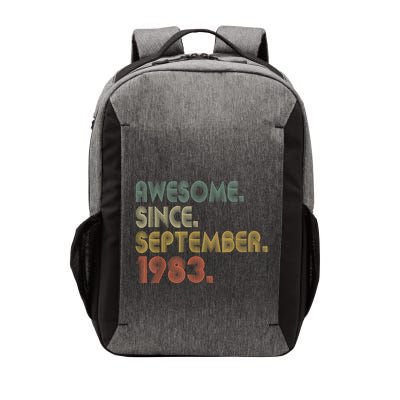 Awesome Since September 1983 40th Birthday Gifts 40 Year Old Vector Backpack