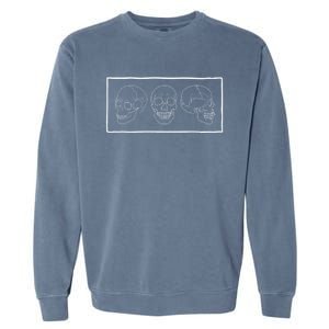 Aesthetic Skulls Soft Grunge Clothes Goth Teen Gift Garment-Dyed Sweatshirt