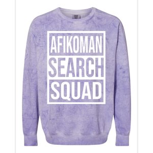 Afiko Search Squad Funny Passover Seder Design Funny Gift Colorblast Crewneck Sweatshirt