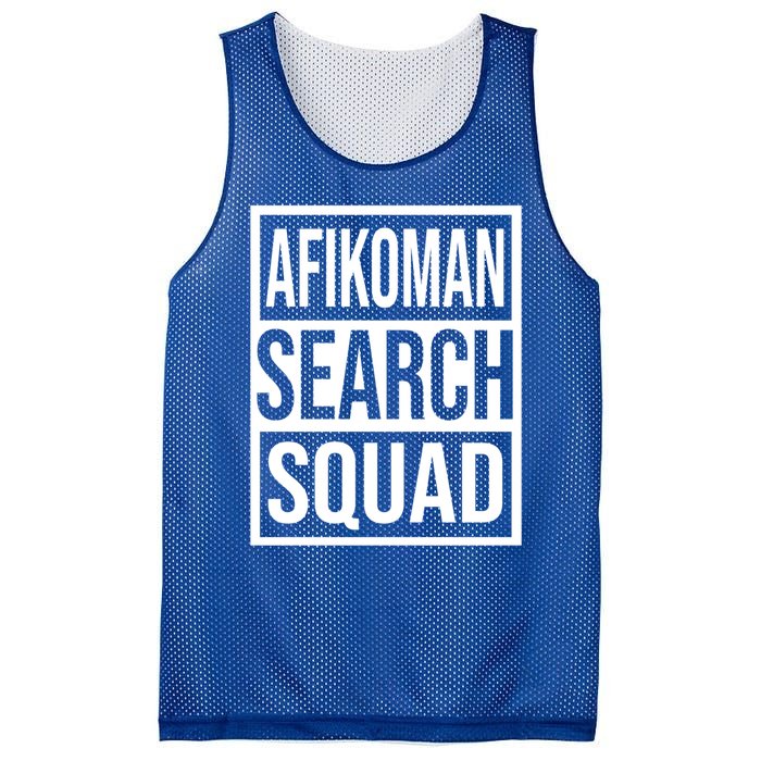 Afiko Search Squad Funny Passover Seder Design Funny Gift Mesh Reversible Basketball Jersey Tank