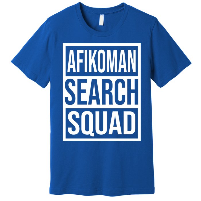 Afiko Search Squad Funny Passover Seder Design Funny Gift Premium T-Shirt