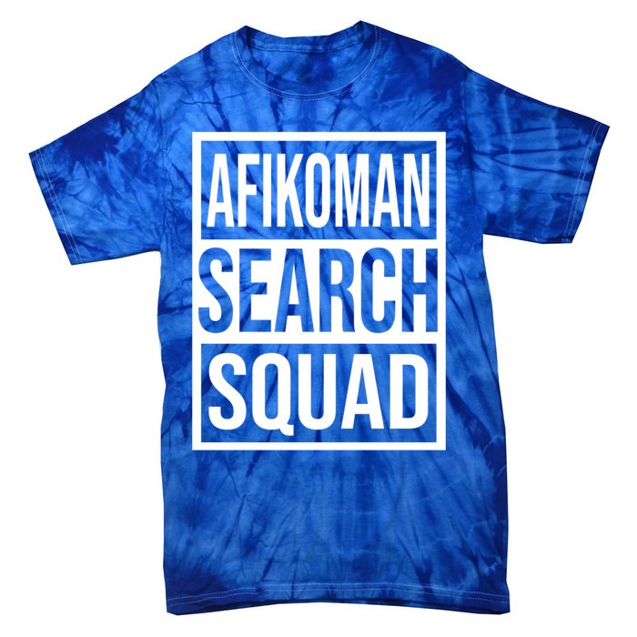 Afiko Search Squad Funny Passover Seder Design Funny Gift Tie-Dye T-Shirt