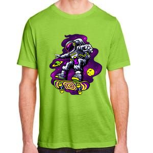 Astronaut Skateboard Skater Space Graphic Cute Gift Adult ChromaSoft Performance T-Shirt