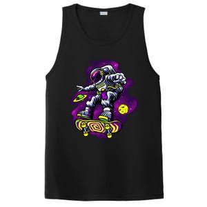 Astronaut Skateboard Skater Space Graphic Cute Gift PosiCharge Competitor Tank