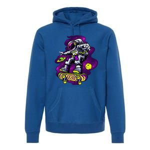 Astronaut Skateboard Skater Space Graphic Cute Gift Premium Hoodie