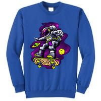 Astronaut Skateboard Skater Space Graphic Cute Gift Tall Sweatshirt