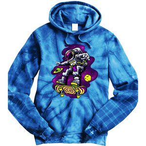 Astronaut Skateboard Skater Space Graphic Cute Gift Tie Dye Hoodie