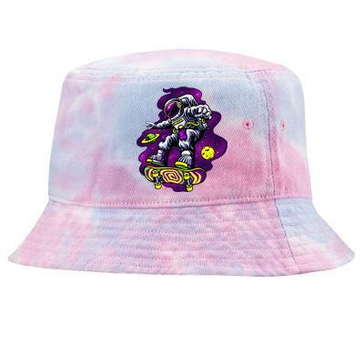 Astronaut Skateboard Skater Space Graphic Cute Gift Tie-Dyed Bucket Hat