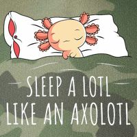 Axolotl Salamander Sleeping   Legacy Tie Dye Trucker Hat