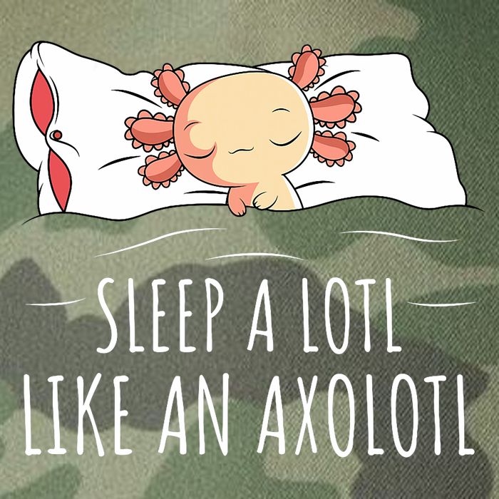 Axolotl Salamander Sleeping   Legacy Tie Dye Trucker Hat