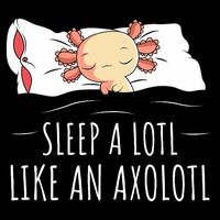 Axolotl Salamander Sleeping   Doggie Tank