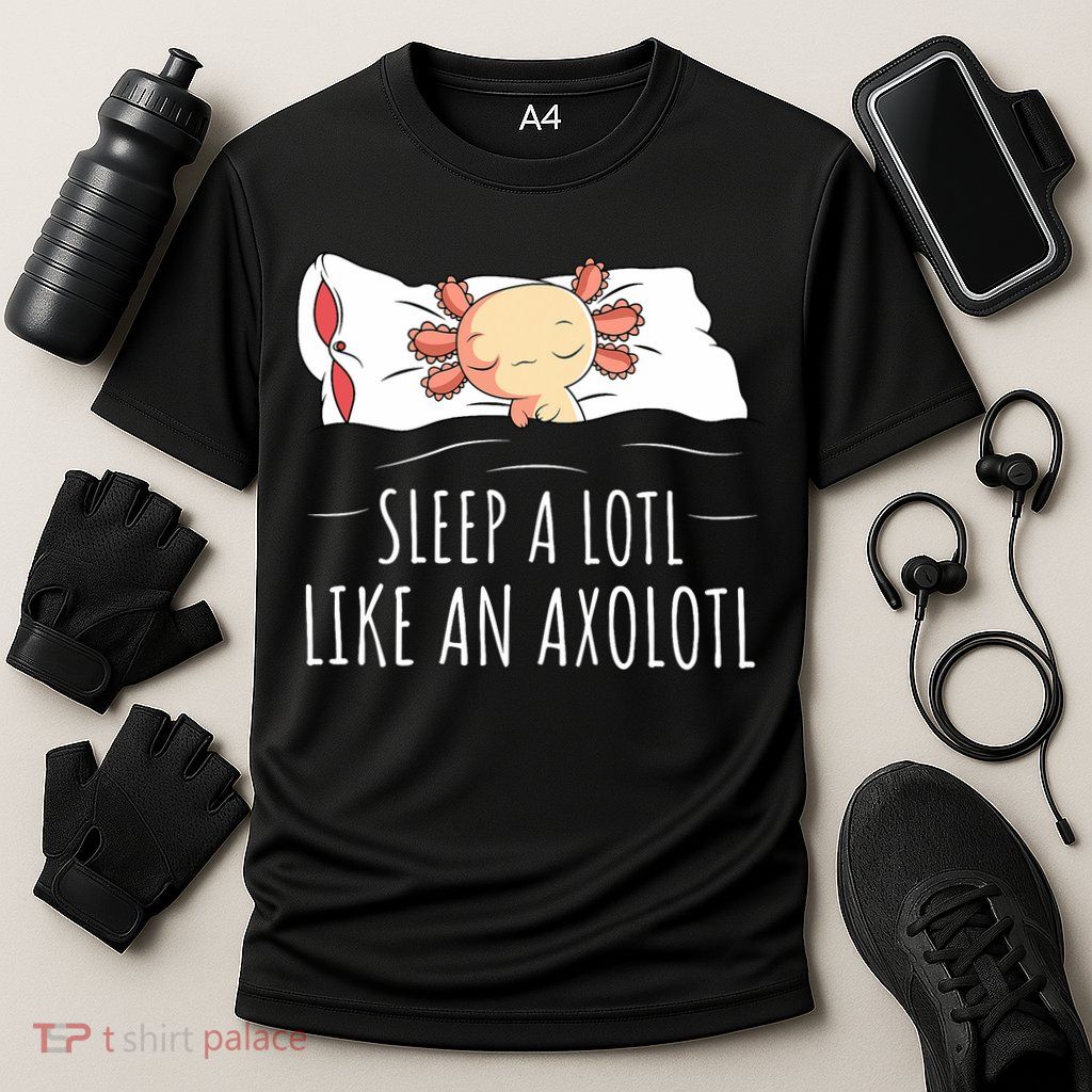 Axolotl Salamander Sleeping   Performance Shirt