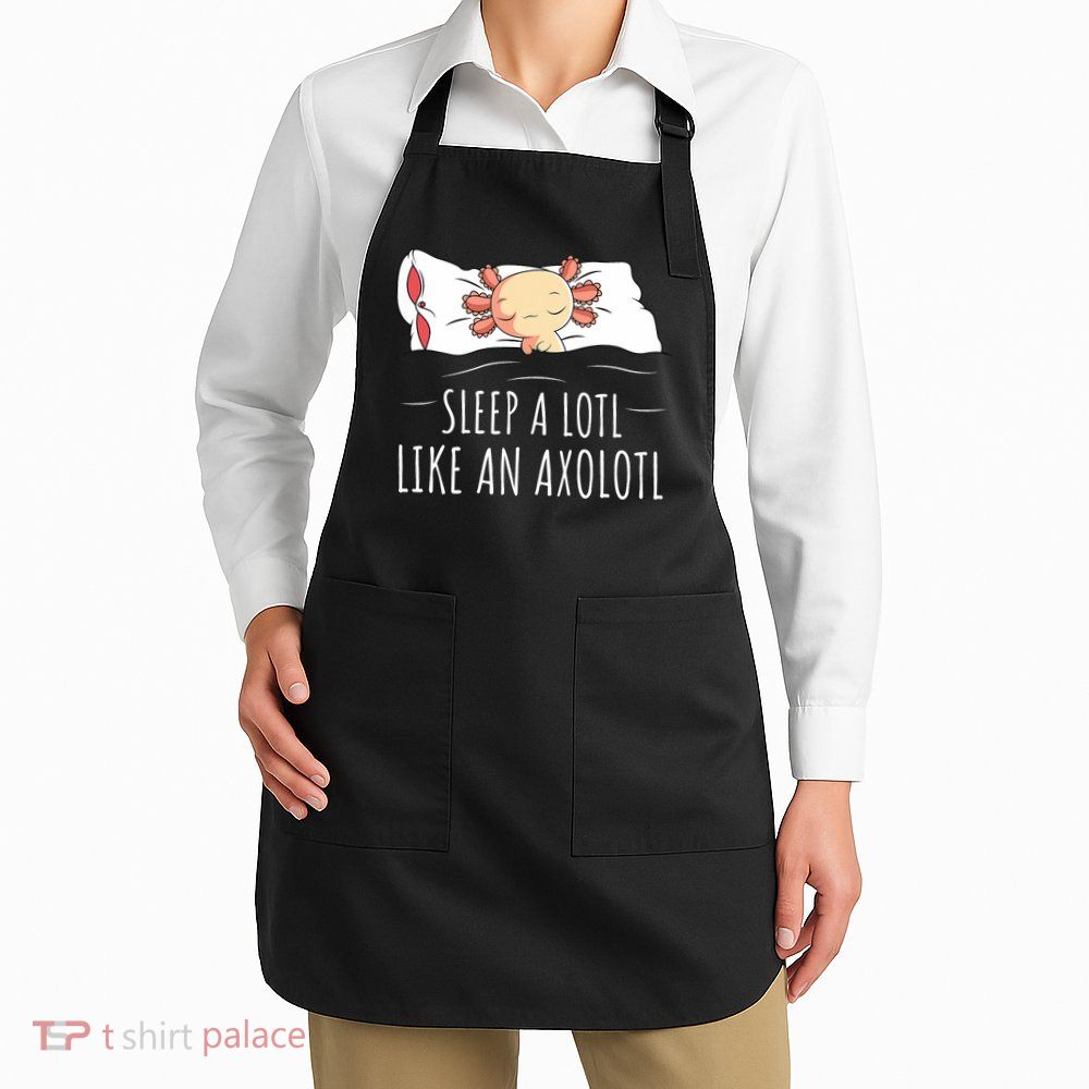 Axolotl Salamander Sleeping   Apron