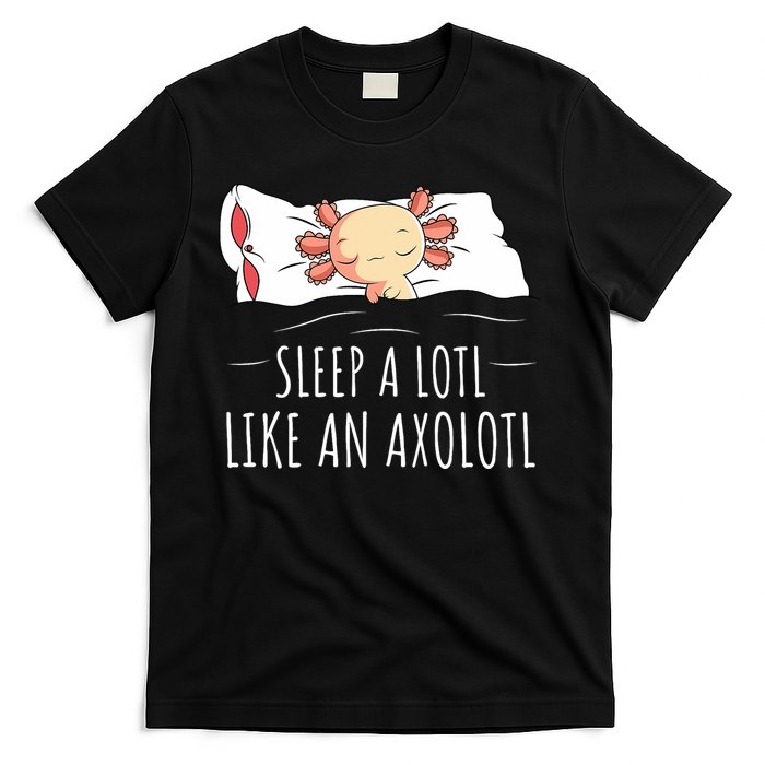 Axolotl Salamander Sleeping   T-Shirt
