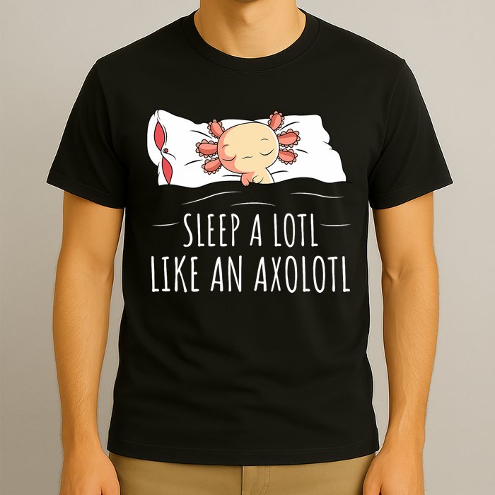 Axolotl Salamander Sleeping   T-Shirt