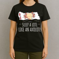 Axolotl Salamander Sleeping   T-Shirt