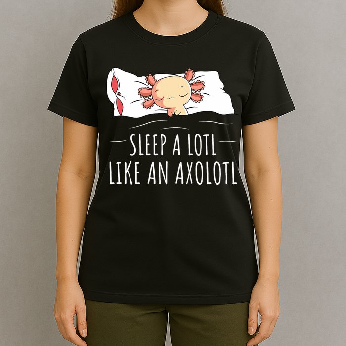 Axolotl Salamander Sleeping   T-Shirt