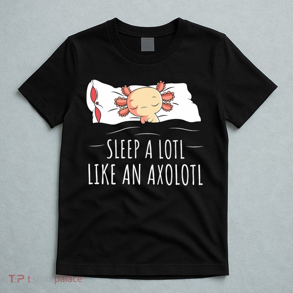 Axolotl Salamander Sleeping   T-Shirt