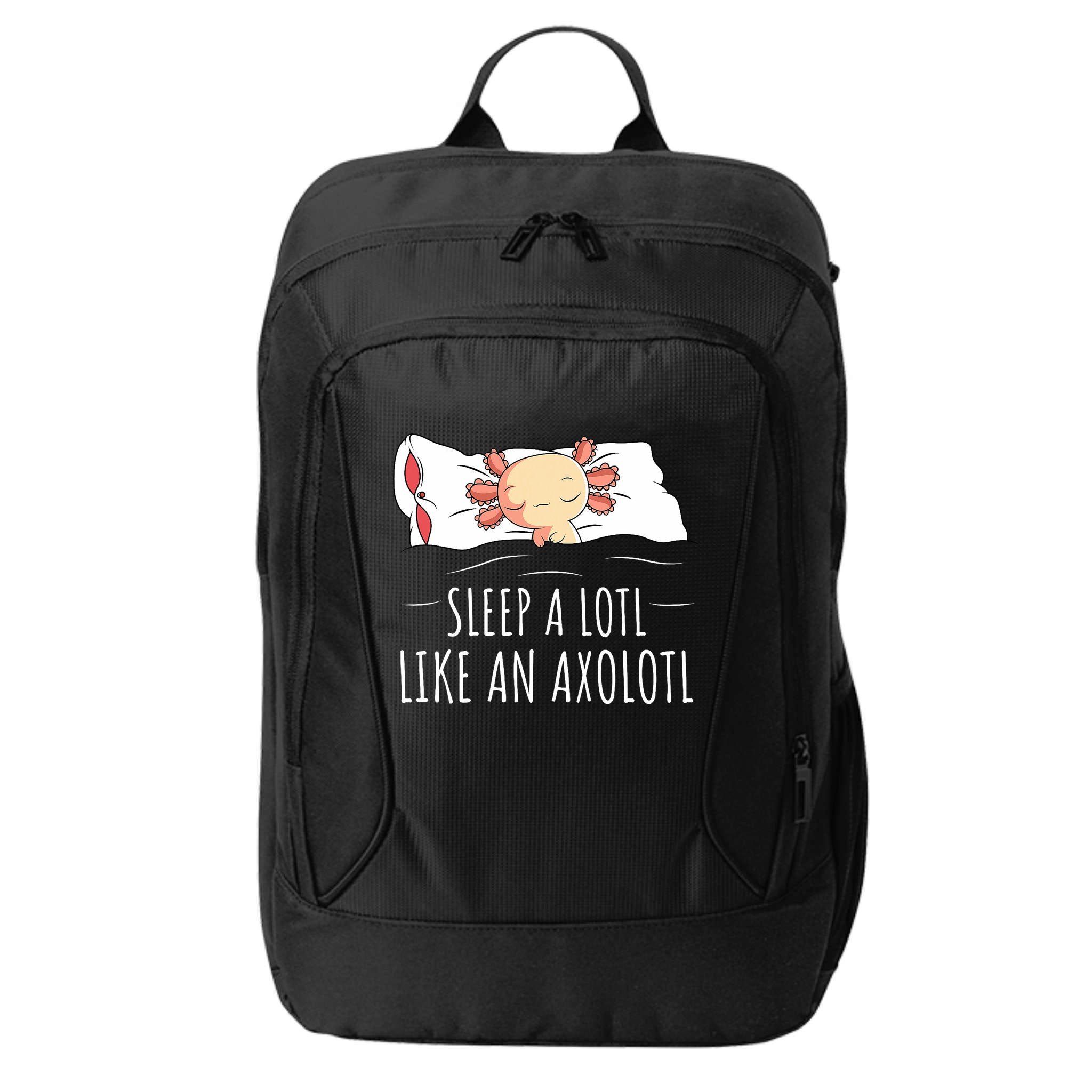 Axolotl Salamander Sleeping   City Backpack