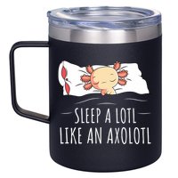 Axolotl Salamander Sleeping   12oz Stainless Steel Coffee Mug