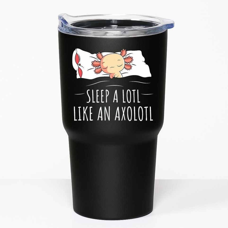 Axolotl Salamander Sleeping   Tumbler