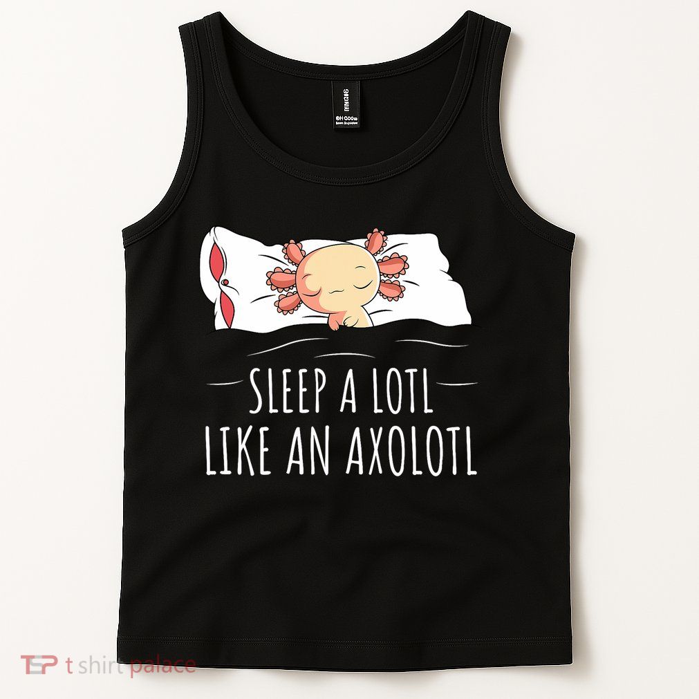 Axolotl Salamander Sleeping   Tank Top