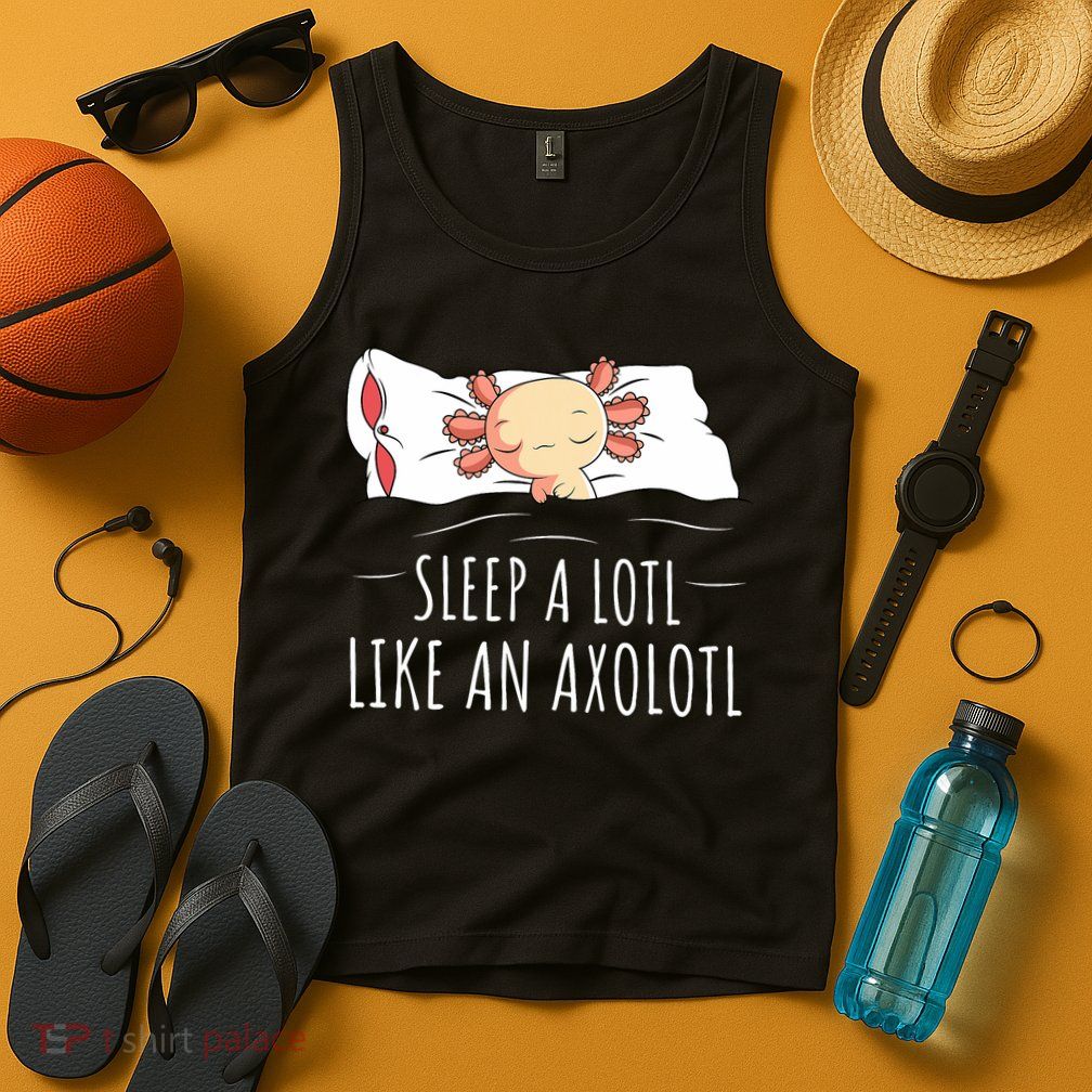 Axolotl Salamander Sleeping   Tank Top
