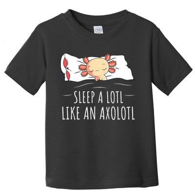 Axolotl Salamander Sleeping   Toddler T-Shirt