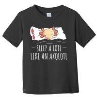 Axolotl Salamander Sleeping   Toddler T-Shirt