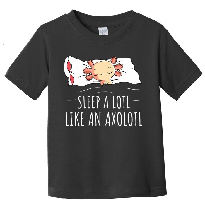 Axolotl Salamander Sleeping   Toddler T-Shirt