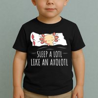 Axolotl Salamander Sleeping   Toddler T-Shirt