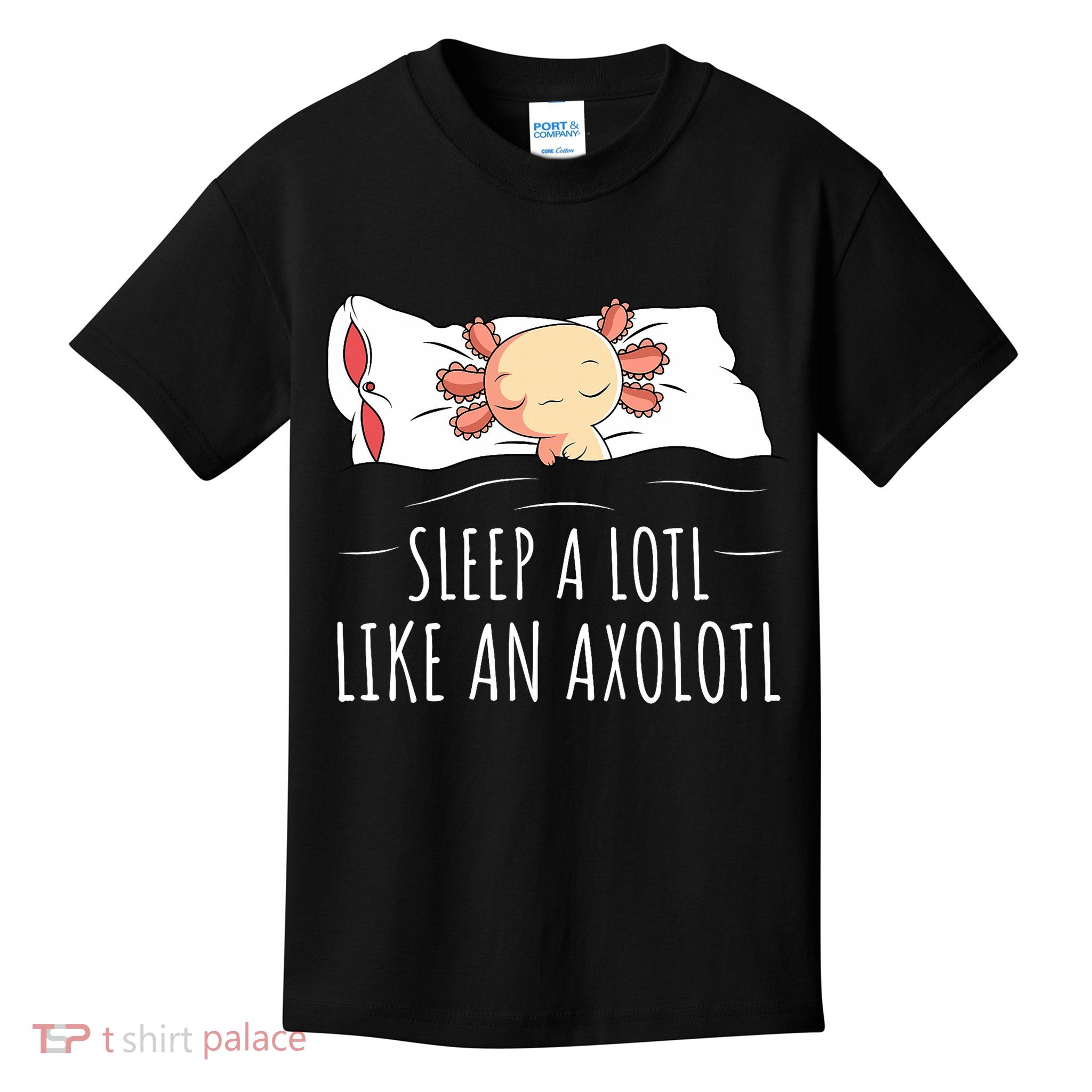 Axolotl Salamander Sleeping   Kids T-Shirt
