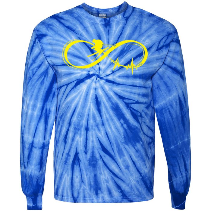 Alpine Skiing Skiier Meaningful Gift Tie-Dye Long Sleeve Shirt