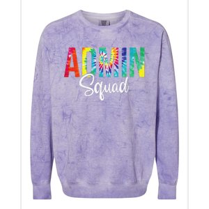 Admin Squad School Admin Assistant Principal Administrator Colorblast Crewneck Sweatshirt