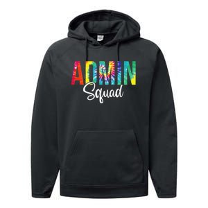 Admin Squad School Admin Assistant Principal Administrator Performance Fleece Hoodie