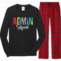 Admin Squad School Admin Assistant Principal Administrator Long Sleeve Pajama Set