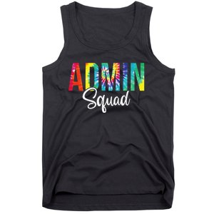 Admin Squad School Admin Assistant Principal Administrator Tank Top