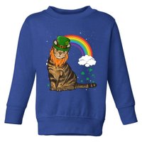 American Shorthair St Patricks Day Leprechaun Gift Cute Gift Toddler Sweatshirt