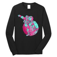 Astronaut Skateboard Skateboarding Skater Space Long Sleeve Shirt