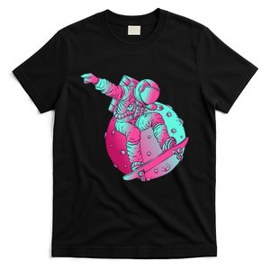 Astronaut Skateboard Skateboarding Skater Space T-Shirt