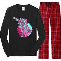 Astronaut Skateboard Skateboarding Skater Space Long Sleeve Pajama Set