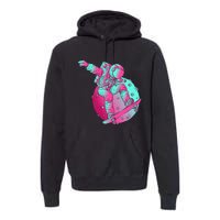 Astronaut Skateboard Skateboarding Skater Space Premium Hoodie