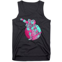 Astronaut Skateboard Skateboarding Skater Space Tank Top